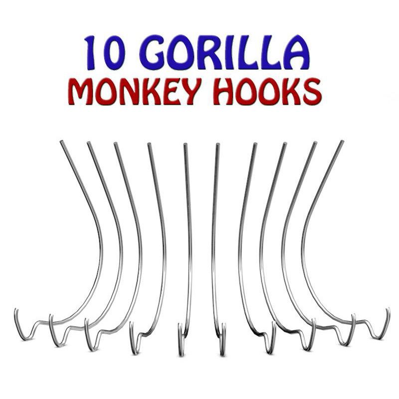 Monkey Hook TMH-314 Heavy-Duty Picture Hanger Set, Carbon Steel, Silver, Galvanized, 30-Piece Silver