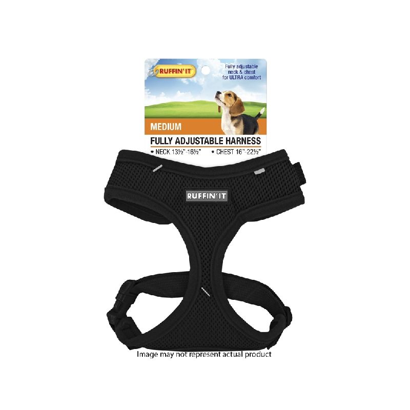 Ruffin&#039;It 41463 Fully Adjustable Harness, 13-1/2 to 16-1/2 in x 16 to 22-1/2, Mesh Fabric, Assorted 13-1/2 To 16-1/2 In X 16 To 22-1/2, Assorted