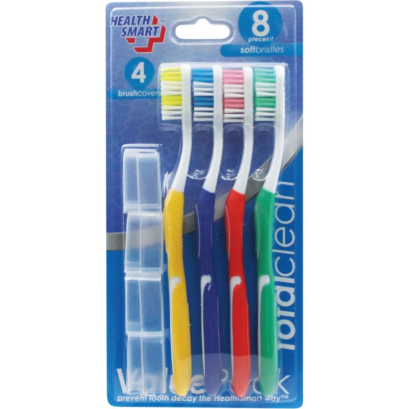 Health Smart Value Pack Soft Toothbrush Kit Assorted (Pack of 36)