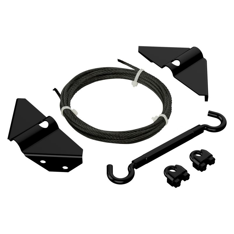 National Hardware N166-004 Anti Sag Gate Kit, Steel, Black Black