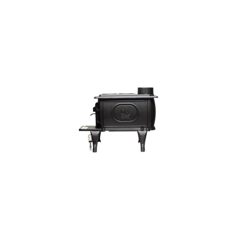 US STOVE US1269E* Freestanding Log Wood Stove, 21.89 in W, 33 in D, 25.6 in H, 54000 Btu Heating, Cast Iron, Black Black