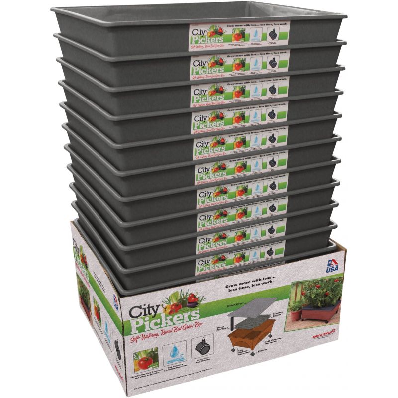 City Pickers Portable Patio Garden Kit Slate