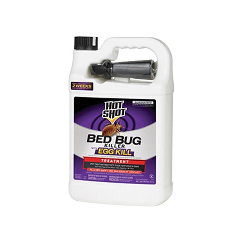 Hot Shot HG-96442 Bed Bug Killer, Liquid, Trigger Spray Application, Indoor, 1 gal Light Yellow