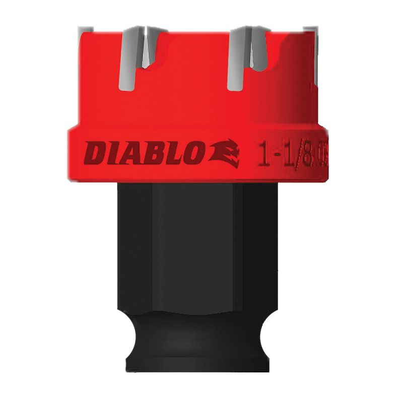 Diablo Steel Demon DHS1125CF Hole Cutter, 1-1/8 in Dia, Carbide Cutting Edge