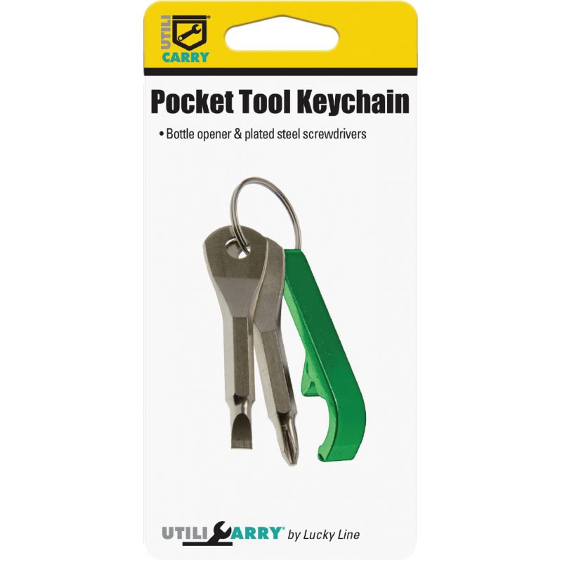 Lucky Line Utilicarry Pocket Key Tool Black, Blue, Green, Gold