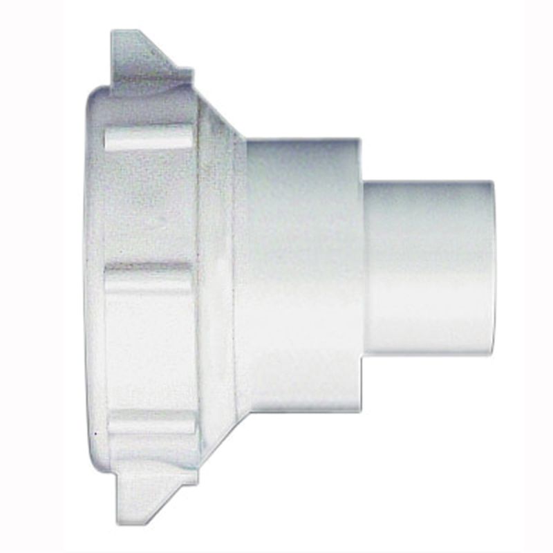 Plumb Pak PP55-8W Reducing Coupling, 1-1/2 x 1-1/4 in, Slip Joint, Polypropylene, White White