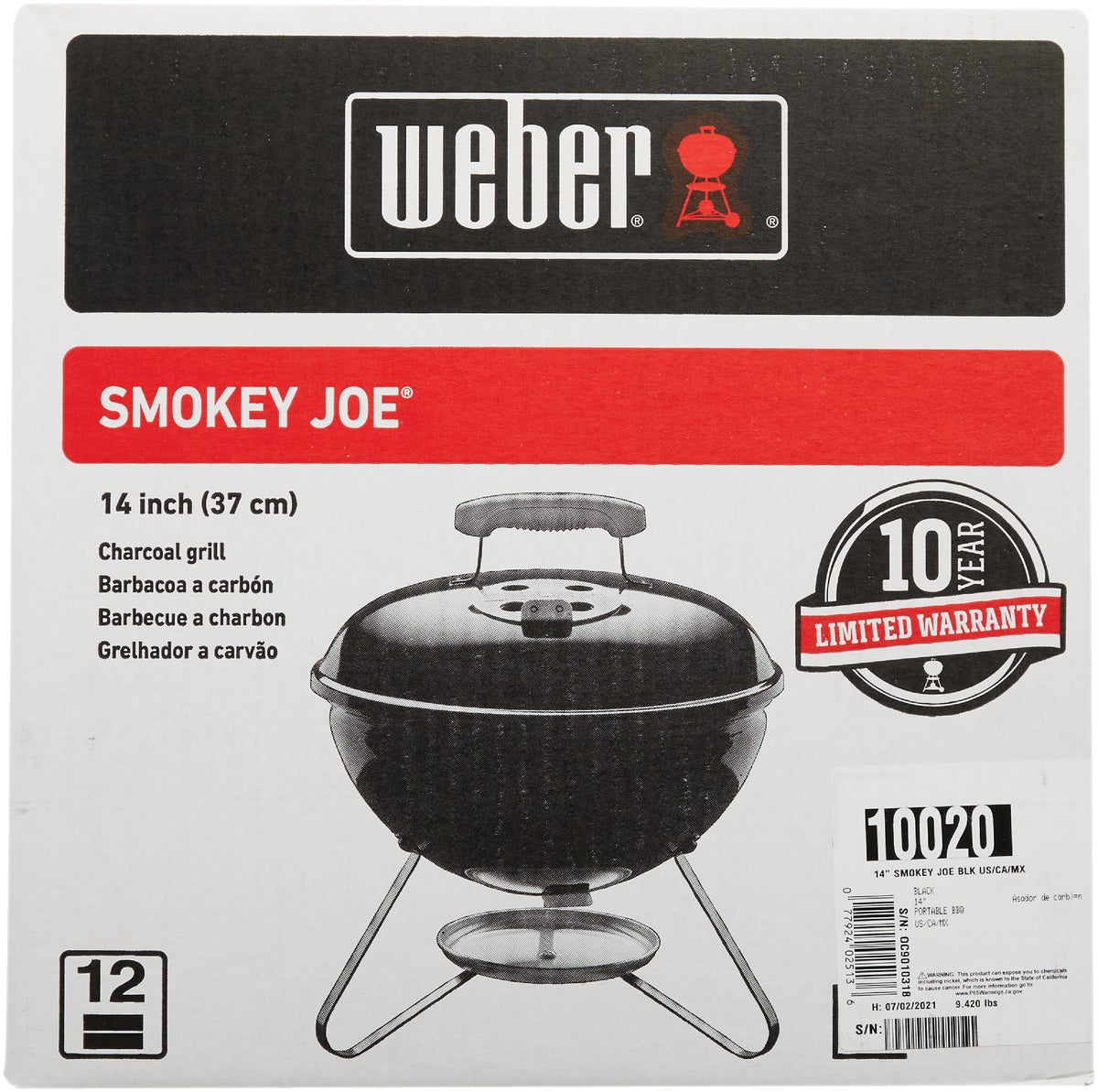 Buy Weber Smokey Joe Charcoal Grill Black