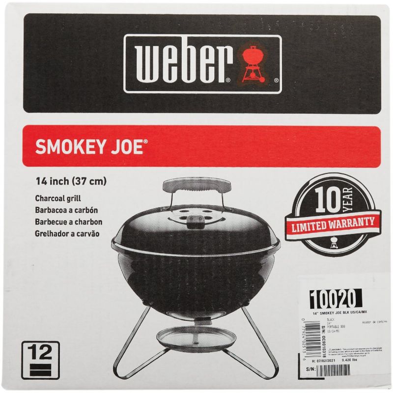 Weber Smokey Joe Charcoal Grill Black