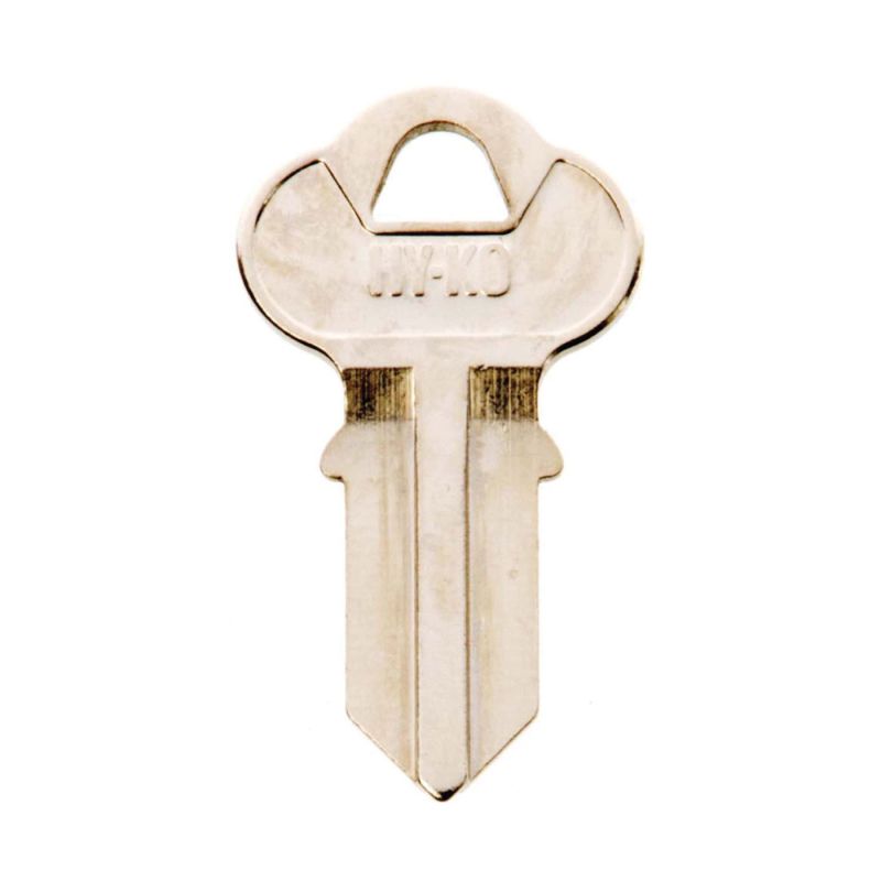 Hy-Ko 11010CG1 Key Blank, Brass, Nickel, For: Chicago Cabinet, House Locks and Padlocks (Pack of 10)