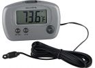 AcuRite Digital Indoor And Outdoor Thermometer 2-3/4 In. W. X 3-1/8 In. H., Gray