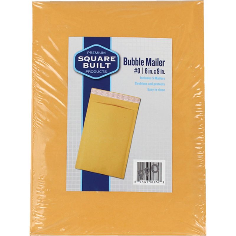 Square Built Bubble Mailer 6 In. X 9 In.