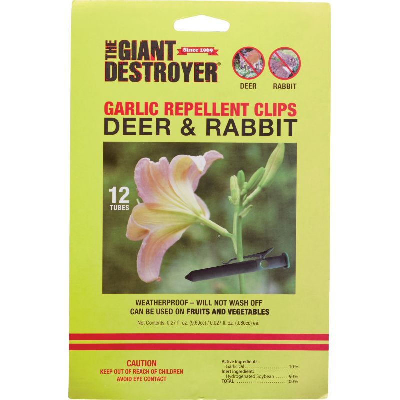 The Giant Destroyer All Natural Deer &amp; Rabbit Repellent Tube With A Clip