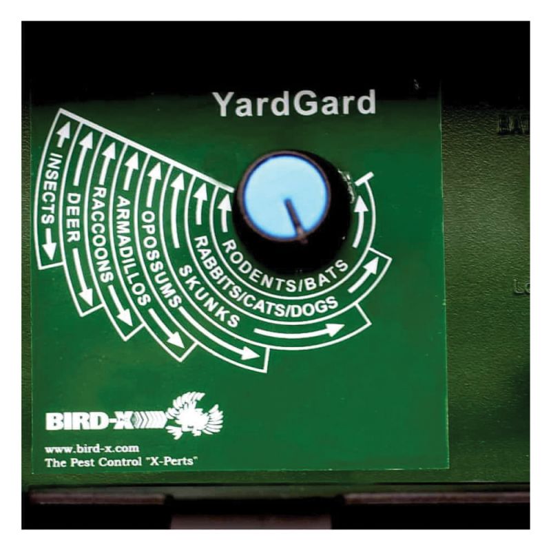 Bird-X Yard Gard YG Ultrasonic Animal Repeller, Ultrasonic, 6-3/4 in L