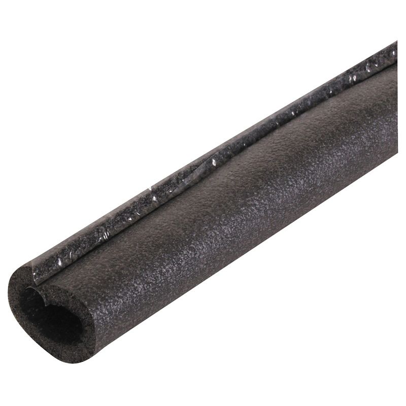 Quick R 51381T Pipe Insulation, 1-3/8 in ID x 2-3/8 in OD Dia, 6 ft L, Steel, Charcoal Charcoal