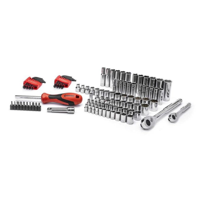 Crescent 1/4in &amp; 3/8in Drive Mechanics Tool Set 121pc Silver