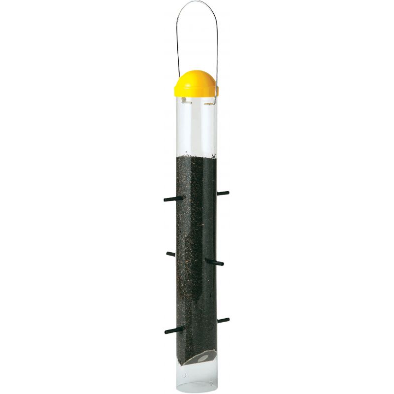 Perky-Pet Upside-Down Thistle Feeder Yellow/Clear