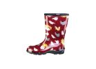 Sloggers 5016CBR-10 Rain and Garden Boots, 10 in, Chicken, Barn Red 10 In, Barn Red