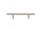 Richelieu BP30596195 Cabinet Pull, 6-15/16 in L Handle, 1-3/8 in Projection, Steel, Brushed Nickel Contemporary
