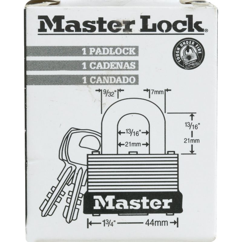 Master Lock Multi-Spring Warded Keyed Padlock