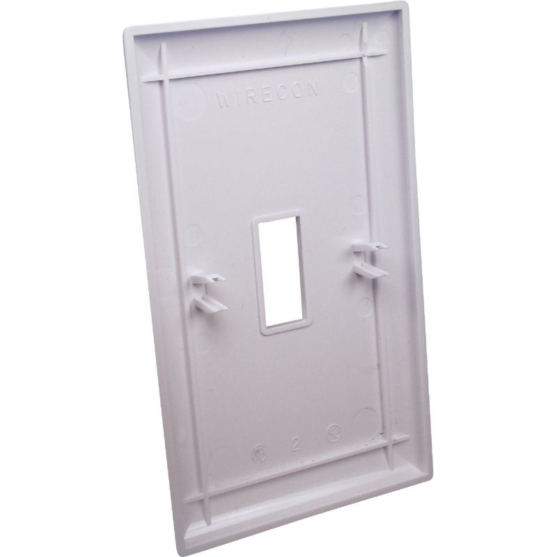 United States Hardware Switch Wall Plate White