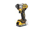 DeWALT XR Series DCF845D1E1 Impact Driver Kit, Battery Included, 20 V, 2 Ah, 1/4 in Drive, 4200 ipm, 3400 rpm Speed