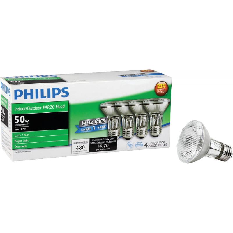 Philips PAR20 Halogen Floodlight Light Bulb