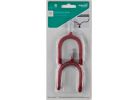 National Hardware V2210 N188-004 Storage Hook, 12 lb, 1-5/8 in Opening, Screw Mounting, Steel, Red Red