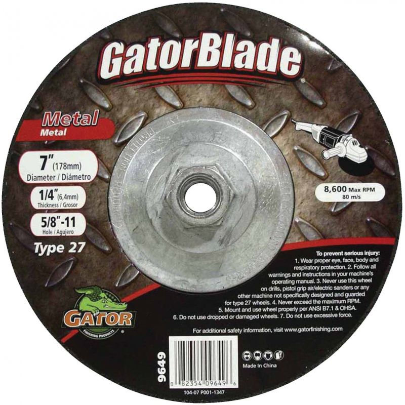 Gator Blade Type 27 Cut-Off Wheel