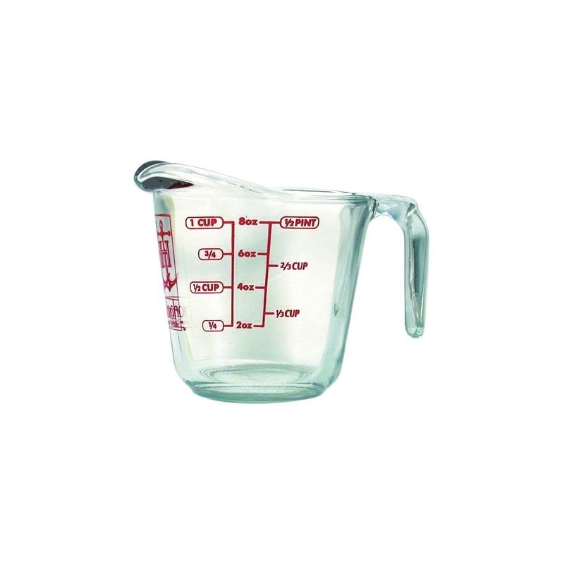 Anchor Hocking 551750L13 Measuring Cup, Glass, Clear Clear (Pack of 4)