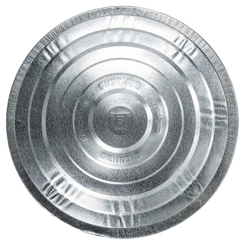 Behrens 38111 Trash Can Lid, Galvanized Steel, Silver, For: 20 gal Cans Silver