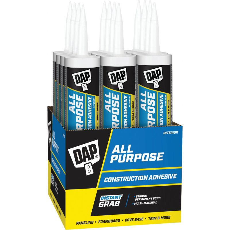 DAP All Purpose Construction Adhesive Off-White, 10.3 Oz.