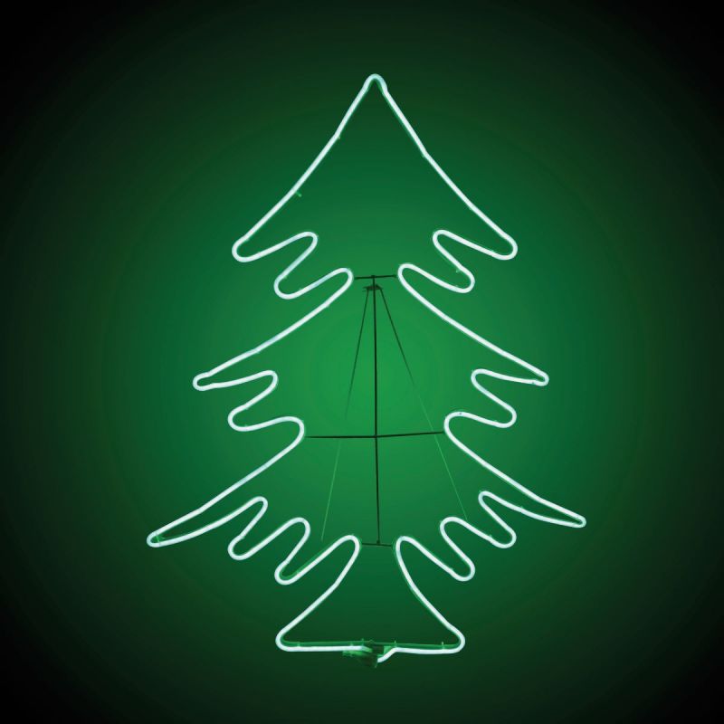 Alpine Christmas Tree Motion LED Lighted Decoration