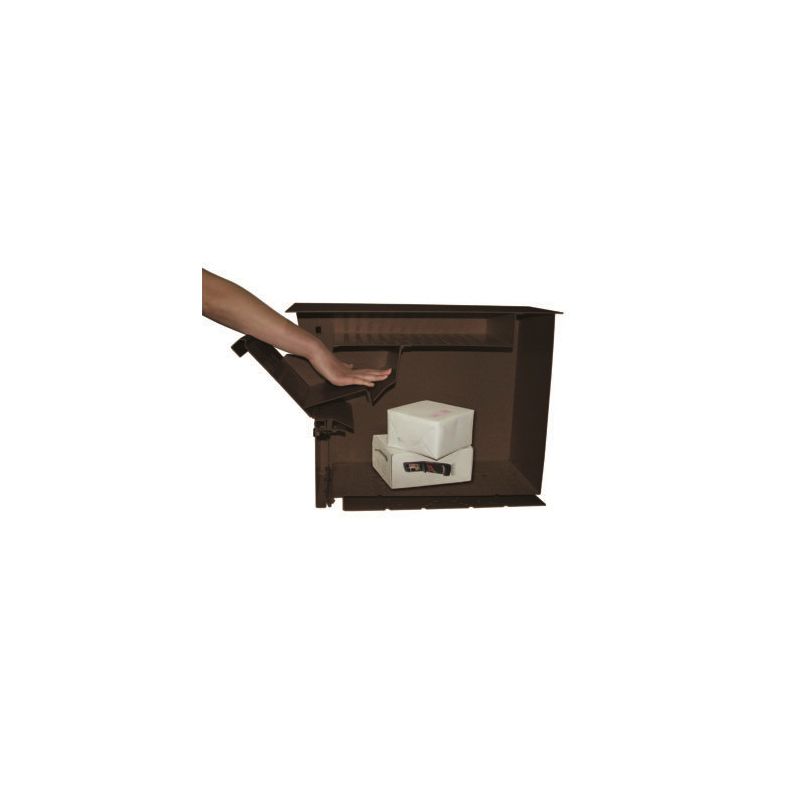Mail Boss Packagemaster Series 7208 Mailbox, Steel, Bronze, 11-1/4 in W, 21 in D, 13-3/4 in H