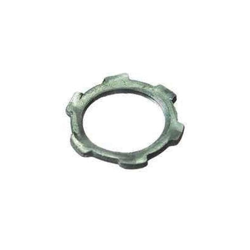Halex 61912B Conduit Locknut, 1-1/4 in, Steel, Zinc
