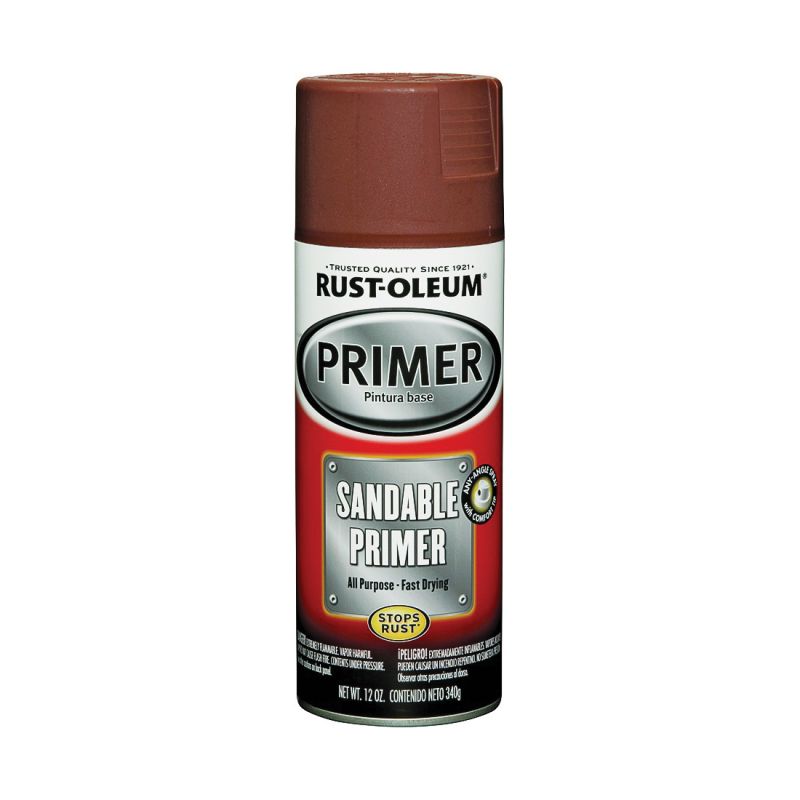 Rust-Oleum 249419 Spray Primer, Red, 12 oz, Can Red
