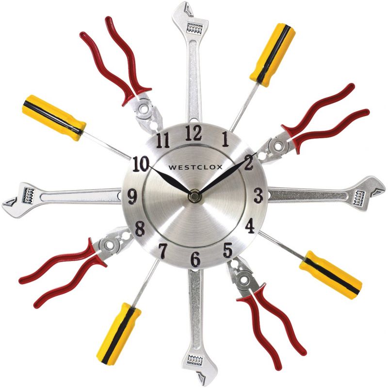 Westclox Hand Tools Frame Wall Clock