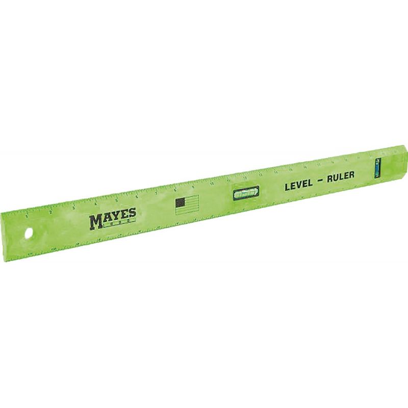 Mayes Straight Edge Ruler with Level