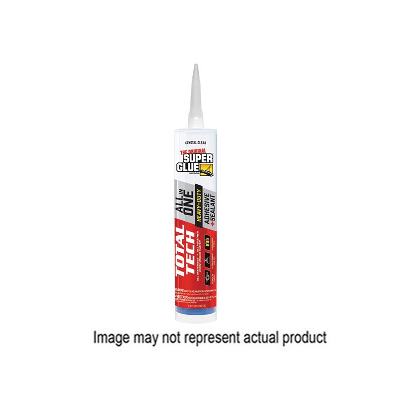 Superglue Corp 11711002 Construction Adhesive, Clear, 9.8 oz, Cartridge Clear