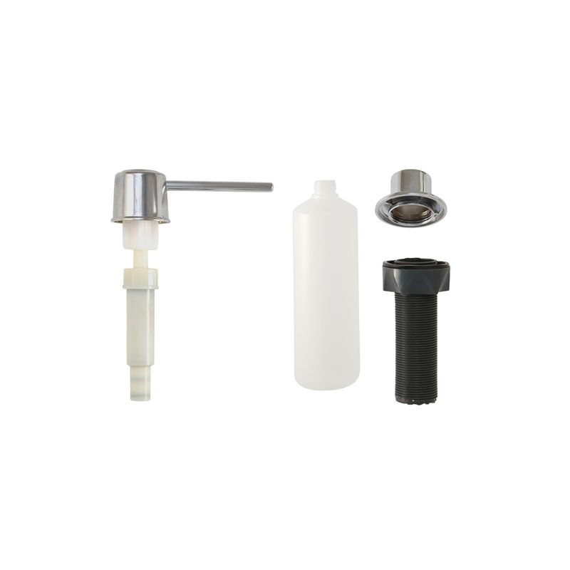 Danco 10037A Soap Dispenser with Nozzle, 12 oz Capacity, Metal/Plastic, Chrome 12 Oz