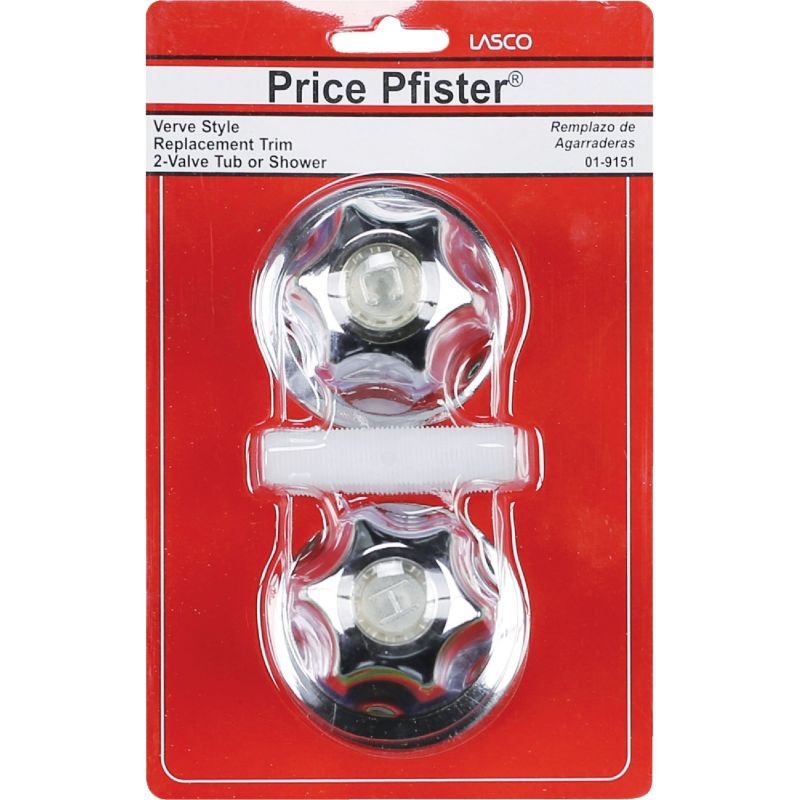Lasco Price Pfister 2 Valve Tub And Shower Handle Kit