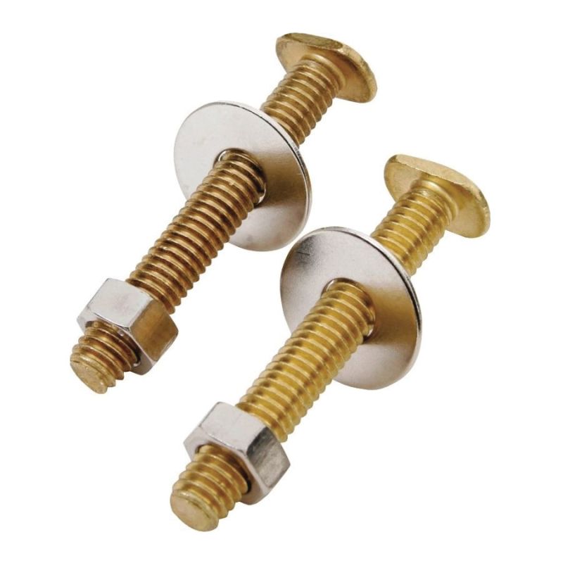 Exclusively Orgill Bolt Set, Brass, For: Use to Attach Toilet to Flange
