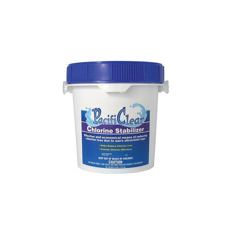 PacifiClear F081004032PC Chlorine Stabilizer, 4 lb Pail, Granular