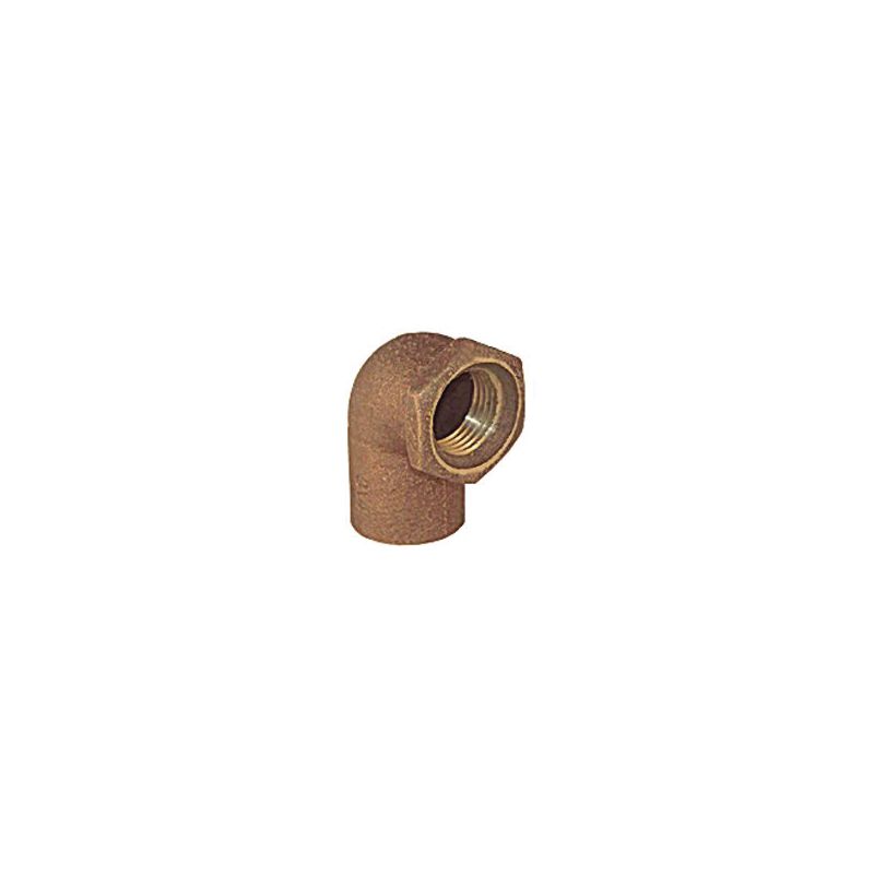 Elkhart Products 10156816 Pipe Elbow, 1/2 in, Sweat x FIP, 90 deg Angle, Copper