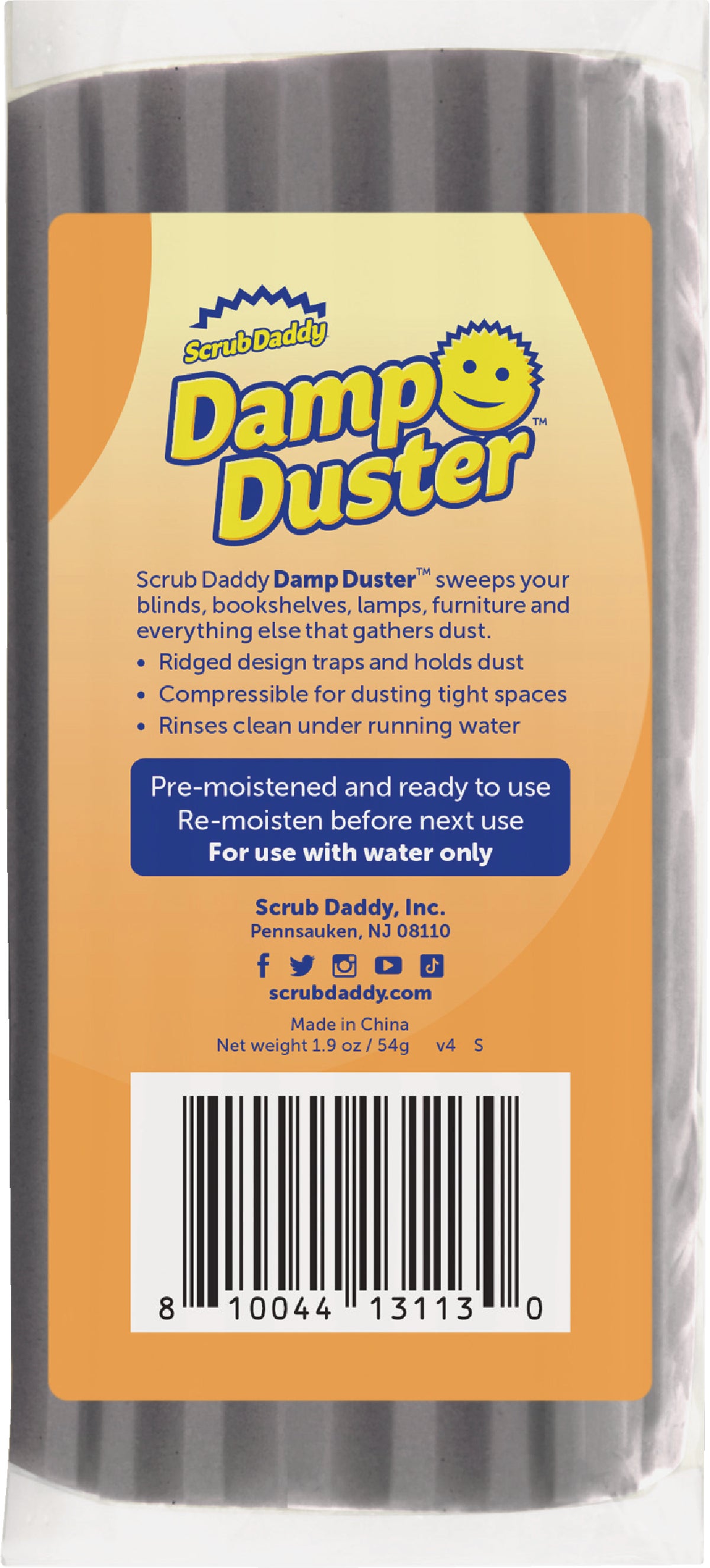 Damp Duster Scrub Daddy (Grey) *NEW SEALED IN PACKAGE!