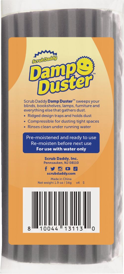 Damp Duster Scrub Daddy (Grey) *NEW SEALED IN PACKAGE! 810044131130