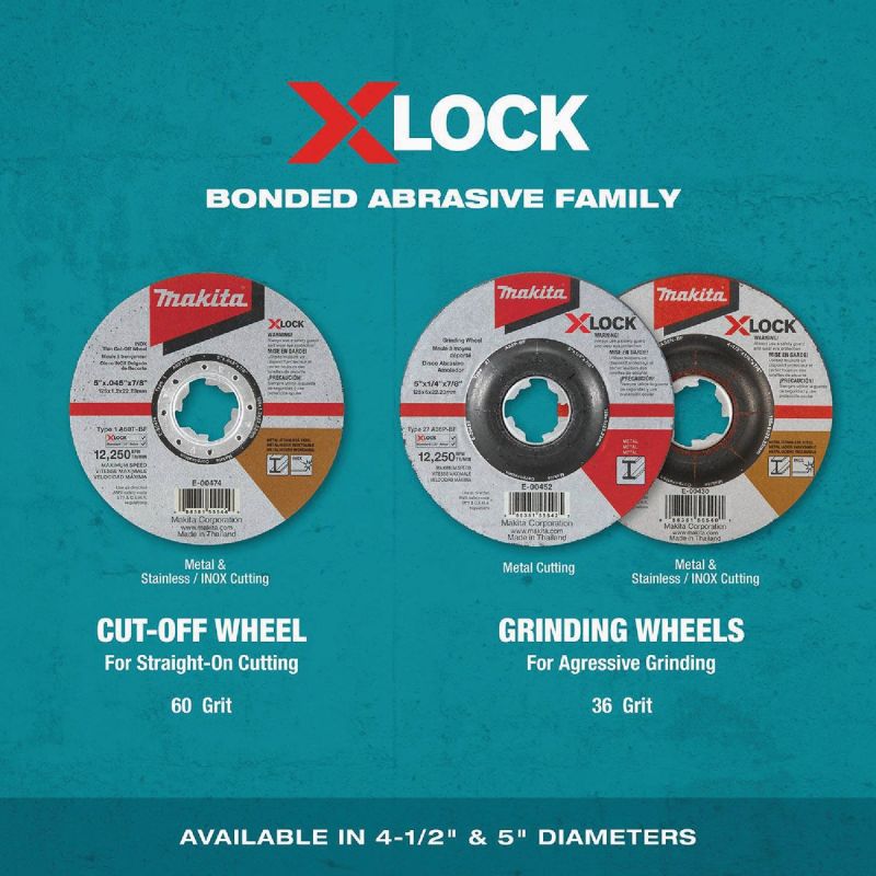 Makita X-Lock Metal/Stainless Grinding Cut-Off Wheel
