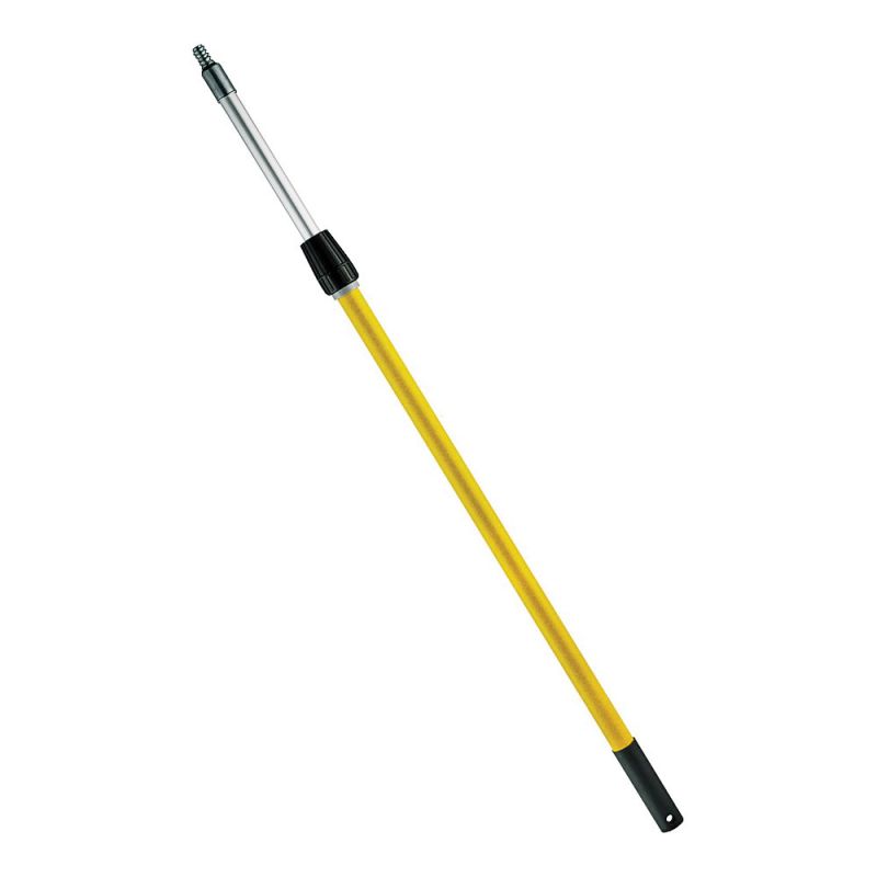 ProSource EP-207A24 Extension Pole, 8 to 16 ft L, Fiberglass Handle Yellow