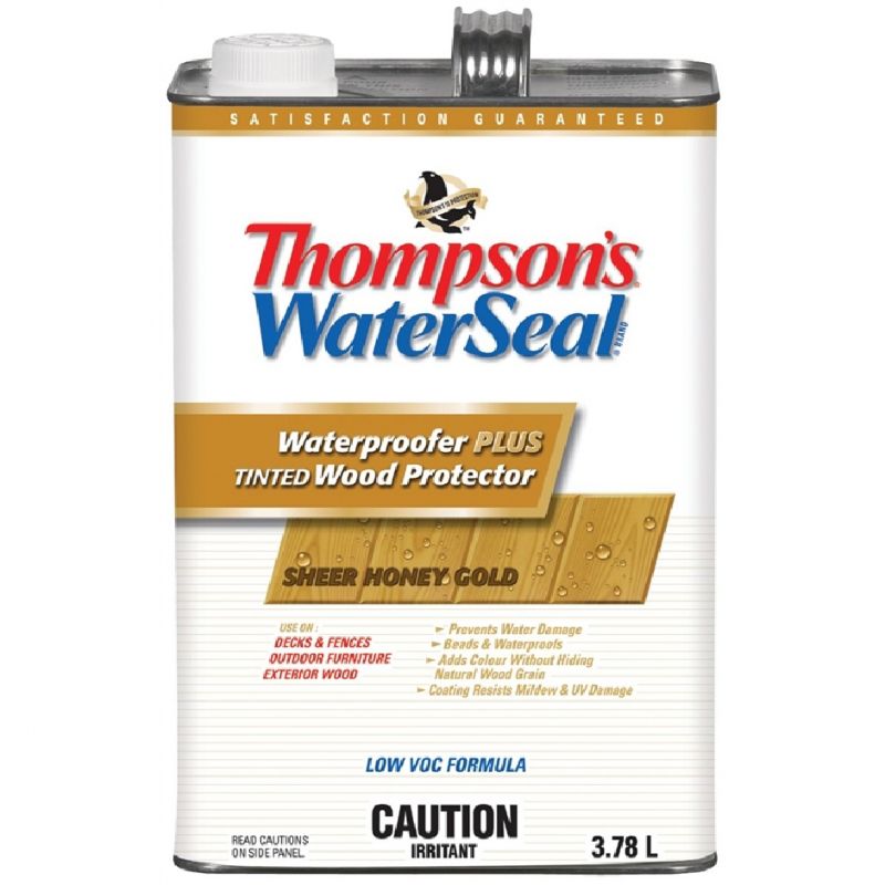 Thompson&#039;s WaterSeal THC043064-16 Wood Protector, Honey Gold, 3.78 L Honey Gold