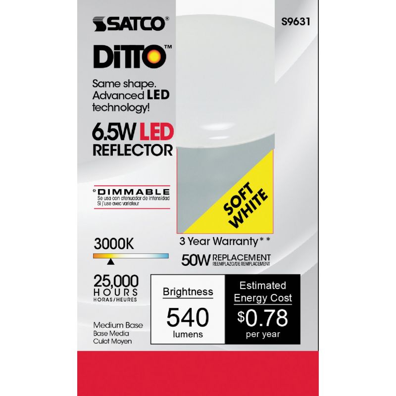 Satco Ditto R20 Medium Dimmable LED Floodlight Light Bulb