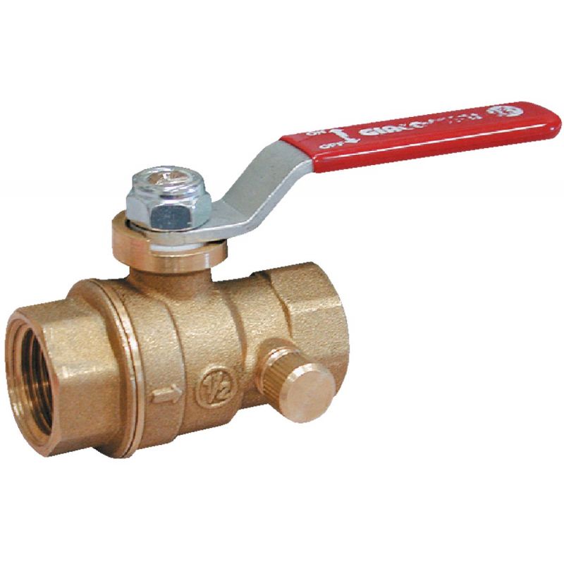 ProLine Low Lead Full Port Ball Valve With Waste 1/2 In. FIP